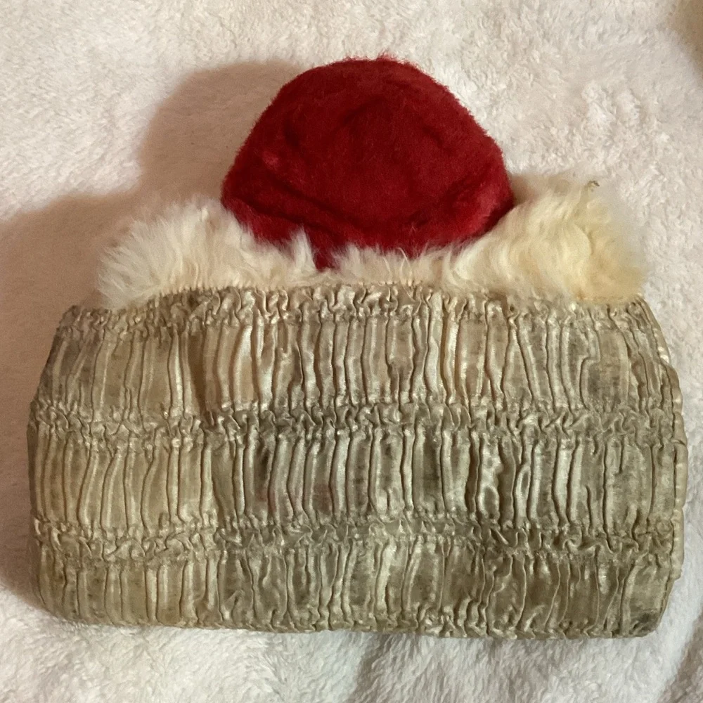 Vintage Creepy Looking Child's Hand Warmer with a Doll Head Attached